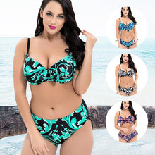 Load image into Gallery viewer, High Waist Printed Bikini Set (Large Size)