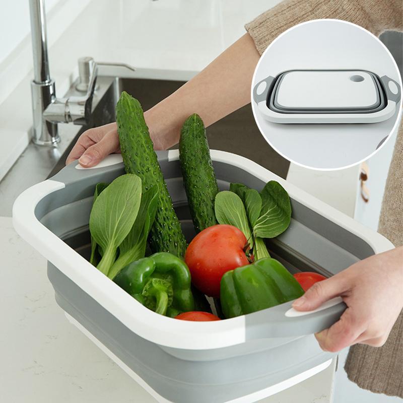 Portable Multi-function Collapsible Dish Tub