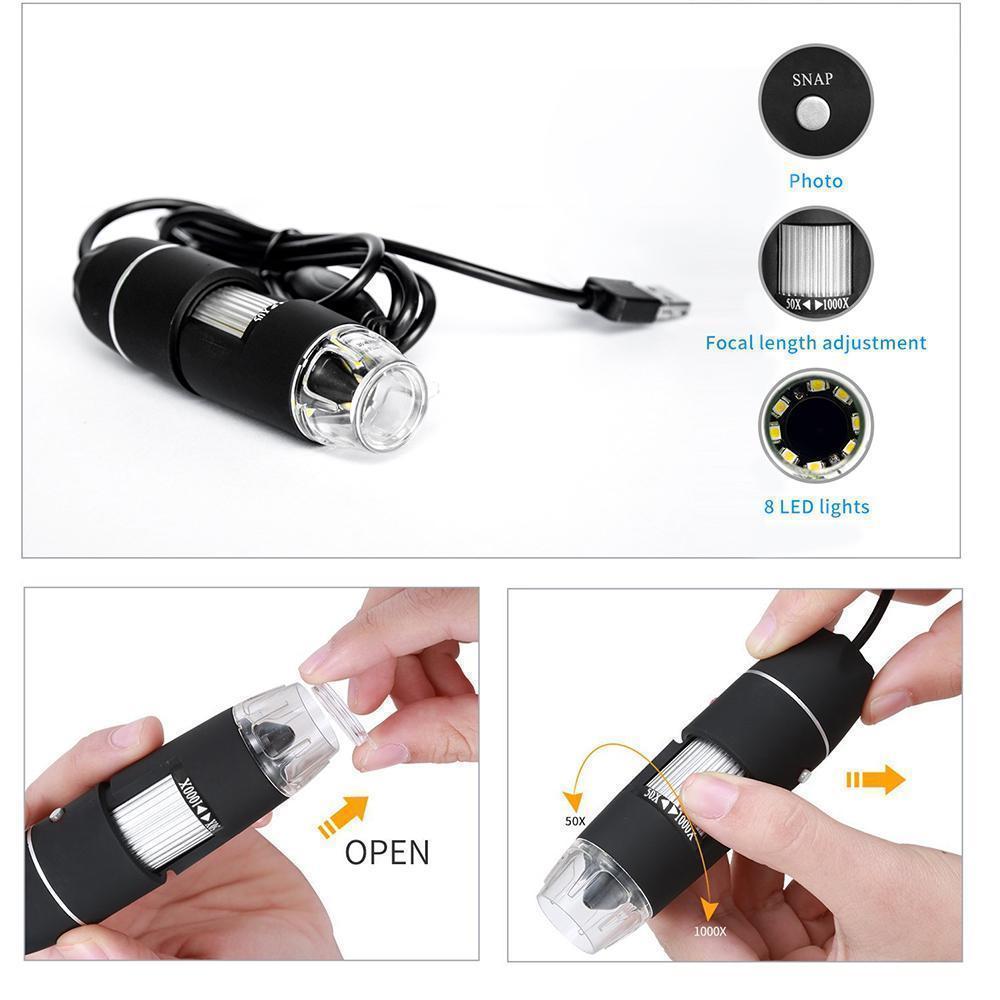 Domom® USB Digital Microscope LED PC-Connectable Digital