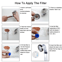 Load image into Gallery viewer, High-Pressure Ionic Filtration Shower Head