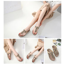 Load image into Gallery viewer, Bohemian Rhinestone Flip Flops