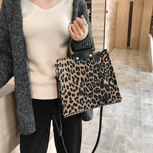 Load image into Gallery viewer, Women Leopard Luxury Handbags Designer With Handle Shoulder Bag