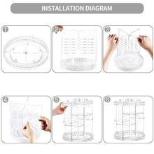 Load image into Gallery viewer, 360° Rotating Crystal Cosmetic Storage Box