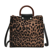 Load image into Gallery viewer, Women Leopard Luxury Handbags Designer With Handle Shoulder Bag