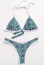 Load image into Gallery viewer, New Knotted Front High Cut Triangle Thong Bikini Swimsuit.MC