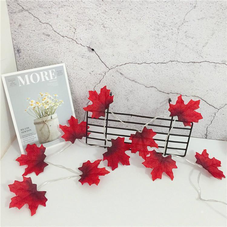 Thanksgiving Décor Fall Maple Leaf String Lights